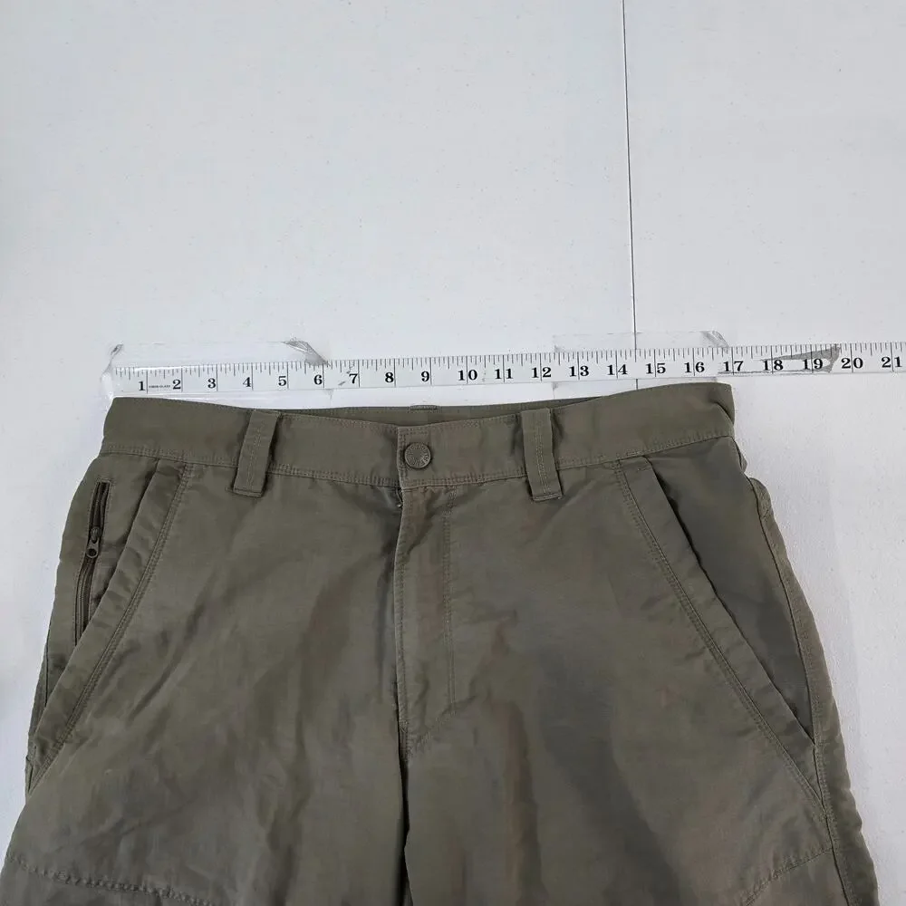 The North Face Men’s AXEZ Cargo Shorts Green Size 34 Outdoor Hiking Utility 6374